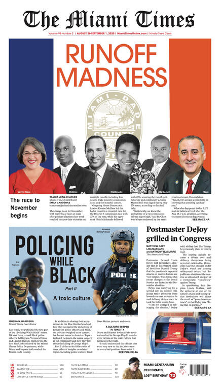 Miami Times Front Page August 26, 2020