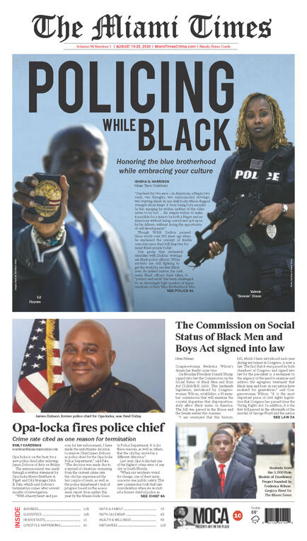 Miami Times Front Page August 19, 2020